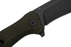 QSP Knife Raven QS122-D2 Rough Brown Micarta, Black D2, Navaja -Cuchillos Tienda de ventas QS122 D2 05 qsp