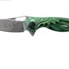 Rike Mini Hummingbird Navaja Damascus, Verde