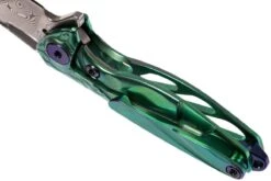 Rike Mini Hummingbird Navaja Damascus, Verde -Cuchillos Tienda de ventas RKMINI GR 05 rike knives mini hummingbird rkmini gr 05