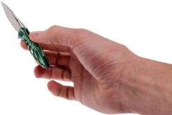 Rike Mini Hummingbird Navaja Damascus, Verde -Cuchillos Tienda de ventas RKMINI GR 08 rike knives mini hummingbird rkmini gr 08