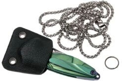 Rike Mini Hummingbird Navaja Damascus, Verde -Cuchillos Tienda de ventas RKMINI GR 09 rike knives mini hummingbird rkmini gr 09