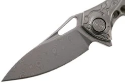 Rike Mini Hummingbird Navaja Damascus, Stonewashed -Cuchillos Tienda de ventas RKMINI SW 03 rike knives mini hummingbird rkmini sw 03