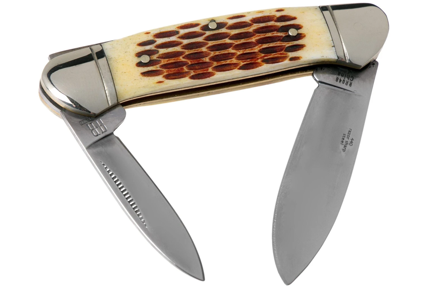 Rough Ryder Canoe Amber Bone RR048 Navaja Slipjoint 4 Rough Ryder Canoe Amber Bone RR048 Navaja Slipjoint - Imagen 2