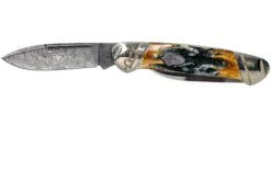 Rough Ryder Canoe Cinnamon Stag RR2156 Damascus Navaja Slipjoint -Cuchillos Tienda de ventas RY2156 03 rough ryder