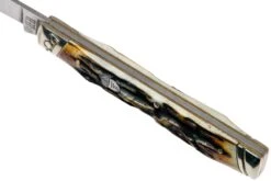 Rough Ryder Doctors Knife Cinnamon Stag RR2158 Damascus Navaja Slipjoint -Cuchillos Tienda de ventas RY2158 07 rough ryder