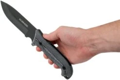 Schrade Frontier 5" Fixed Blade SCHF51M Micarta, 1095 Carbon Steel, Cuchillo Fijo Con Piedra De Afilar Y Yesquero -Cuchillos Tienda de ventas SCHF51M 06 schrade