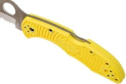 Spyderco Tasman Salt 2 C106SYL2 Navaja, Amarillo -Cuchillos Tienda de ventas SPC106SYL2 07 spyderco spc106syl2 07