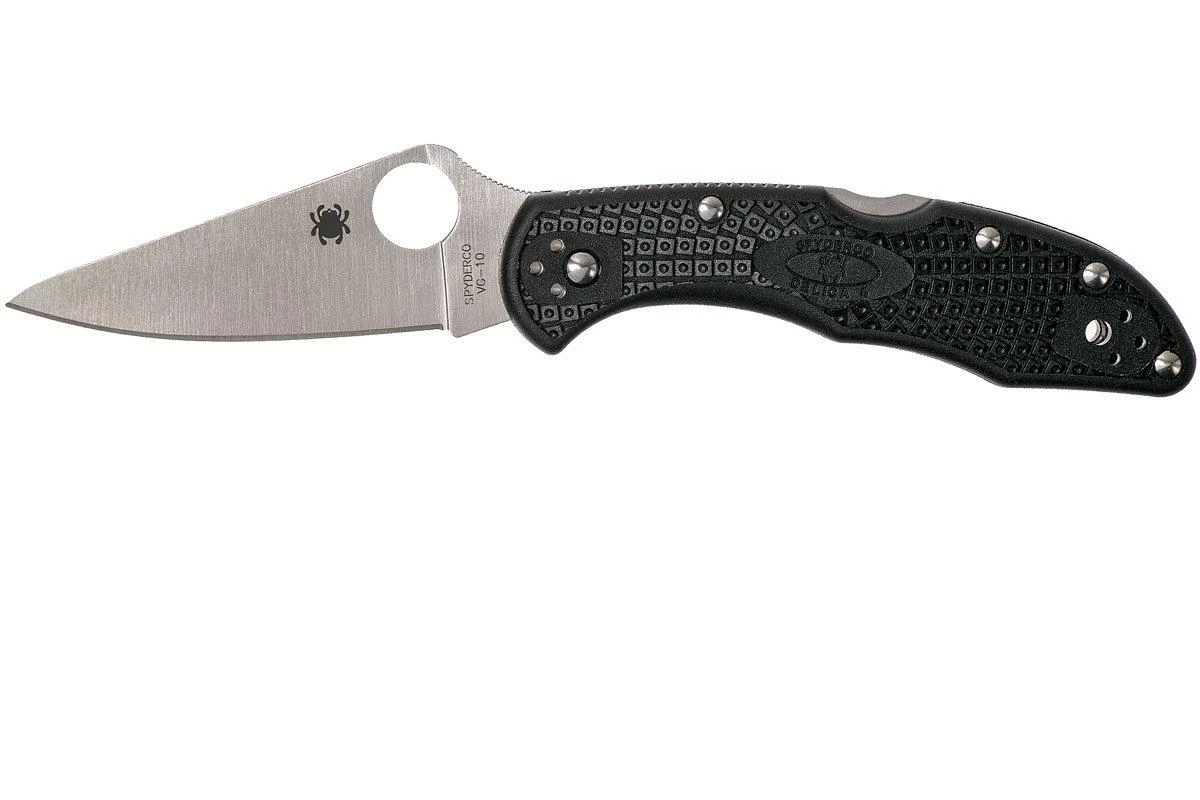 Spyderco Delica 4 C11FPBK Flat Ground Navaja 3 Spyderco Delica 4 C11FPBK Flat Ground Navaja
