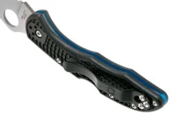Spyderco Delica 4 Thin Blue Line C11FPSBKBL Navaja -Cuchillos Tienda de ventas SPC11FPSBKBL 05 spyderco