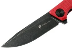 Steel Will Shaula F61-13 Rojo Blackwashed, Navaja -Cuchillos Tienda de ventas SWK F61 13 03 steel will knives
