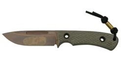 TRC Knives K-1S, Elmax Apocalypse Finish, Green Canvas Micarta, Cuchillo Fijo