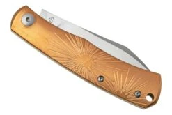 Viper Hug V5990BRS Sandblasted Bronze Star Navaja, Sacha Thiel Design -Cuchillos Tienda de ventas VPV5990BRS 05 viper