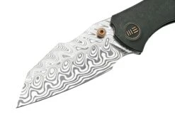 WE Knife High-Fin, WE22005-DS1, Black Titanium, Hakkapella Damasteel Navaja -Cuchillos Tienda de ventas WKWE22005 DS1 03 weknife