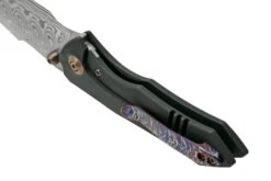 WE Knife High-Fin, WE22005-DS1, Black Titanium, Hakkapella Damasteel Navaja -Cuchillos Tienda de ventas WKWE22005 DS1 04 weknife