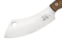 White River Camp Cleaver WRCC55-BNA Natural Burlap Micarta, Cuchillo De Camping -Cuchillos Tienda de ventas WRCC55 BNA 03 whiteriver