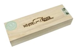 White River Camp Cleaver WRCC55-BNA Natural Burlap Micarta, Cuchillo De Camping -Cuchillos Tienda de ventas WRCC55 BNA 09 whiteriver